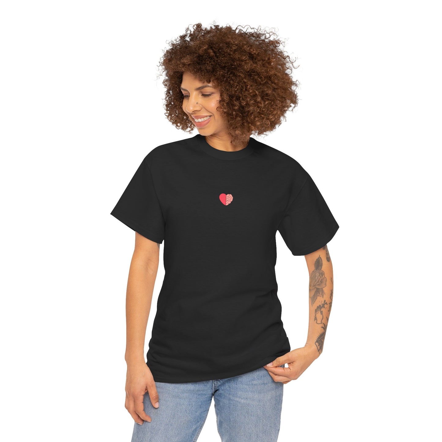 Colourful Bird Design Heavy Cotton Tee